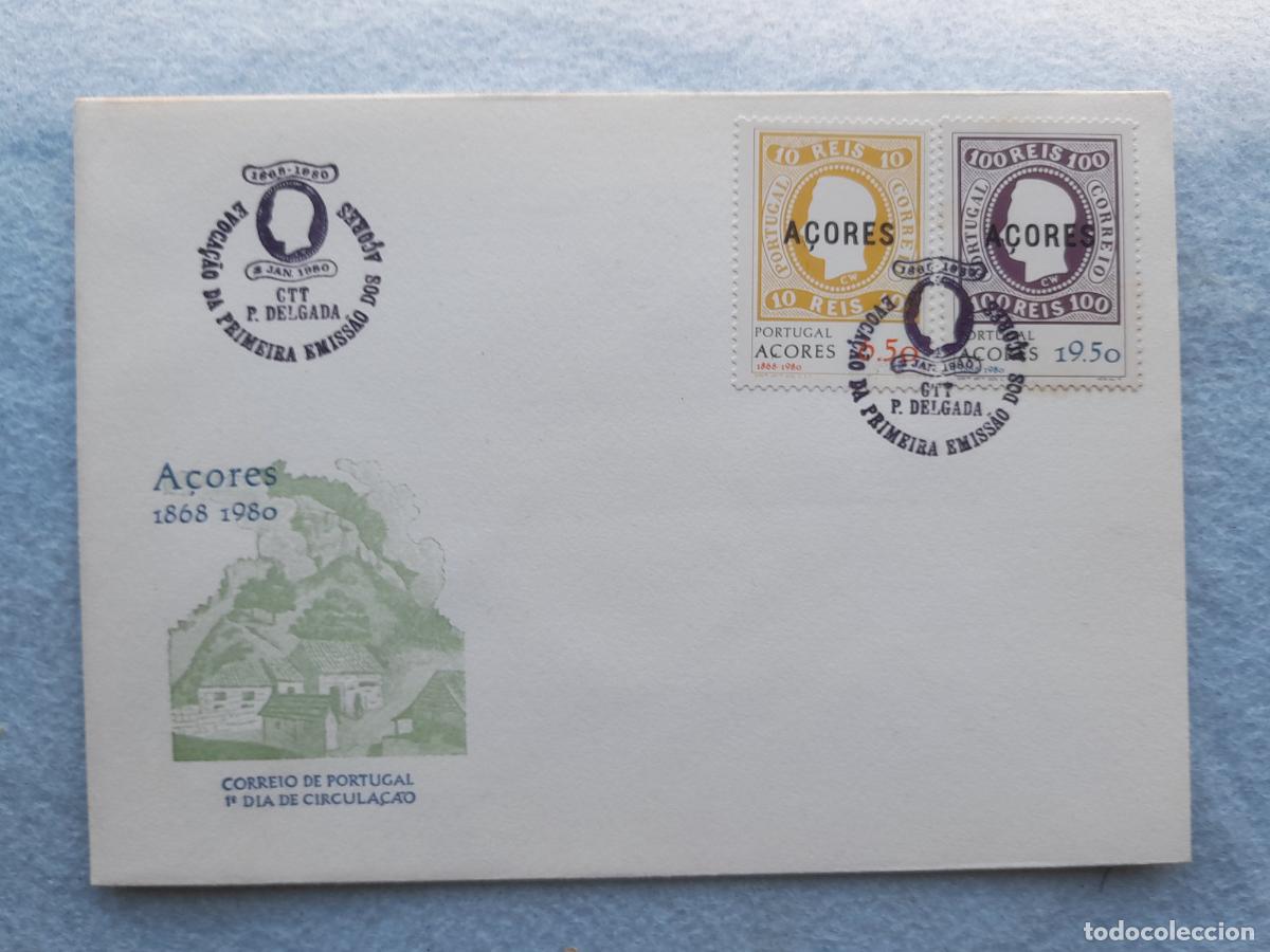 Stamps: Sobre Circulado Azores 1868 -1980.