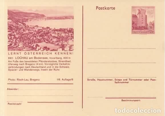 Sellos: AUSTRIA ENTERO POSTAL LOCHAU AM BODENSEE
