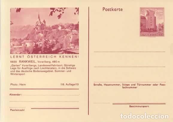 Sellos: AUSTRIA ENTERO POSTAL RANKWEIL DEPORTES JARDIN