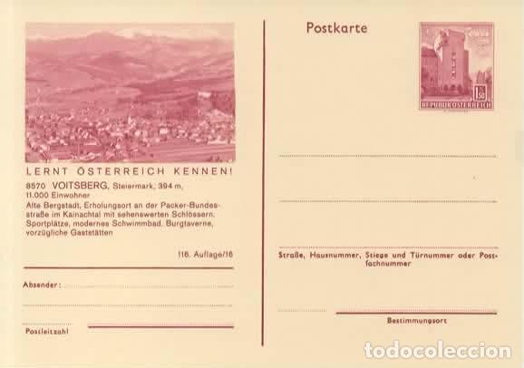 Sellos: AUSTRIA ENTERO POSTAL VOITSBERG