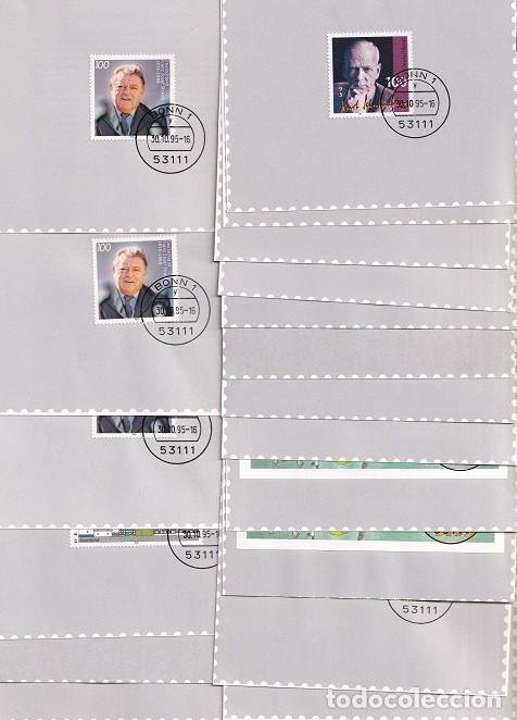 Stamps: Marcofilia - Alemania / 19 Hojas del a&ntilde;o 1995 - Ideal reventa, lote muy comercial