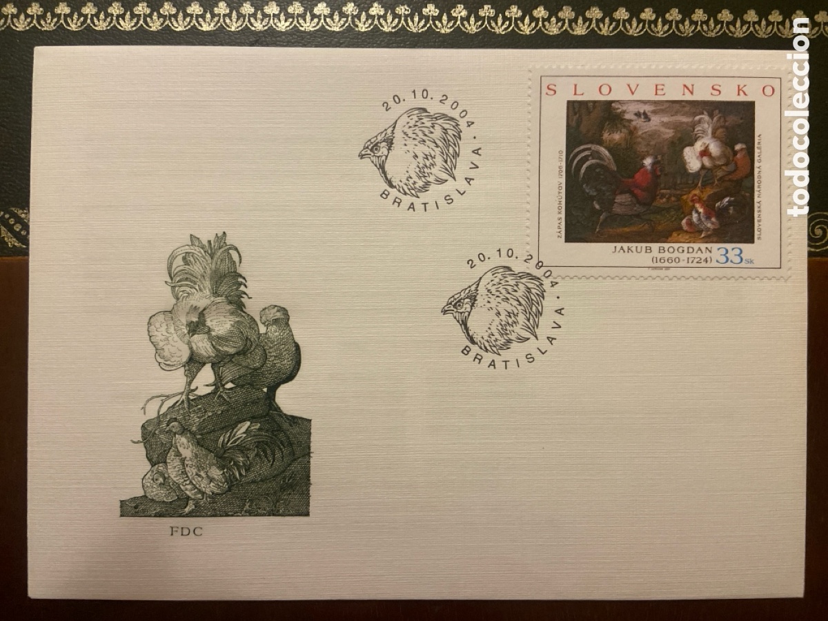 Stamps: SOBRE PRIMER D&Iacute;A ESLOVAQUIA. PINTOR JAKUB BOGDAN. BRATISLAVA. 29-10-2004