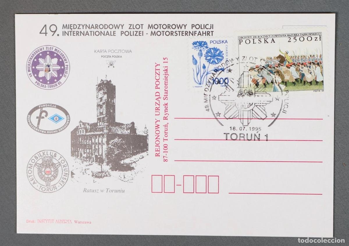 Stamps: POLONIA ENTERO POSTAL POLICIA MOTORIZADA POLICE