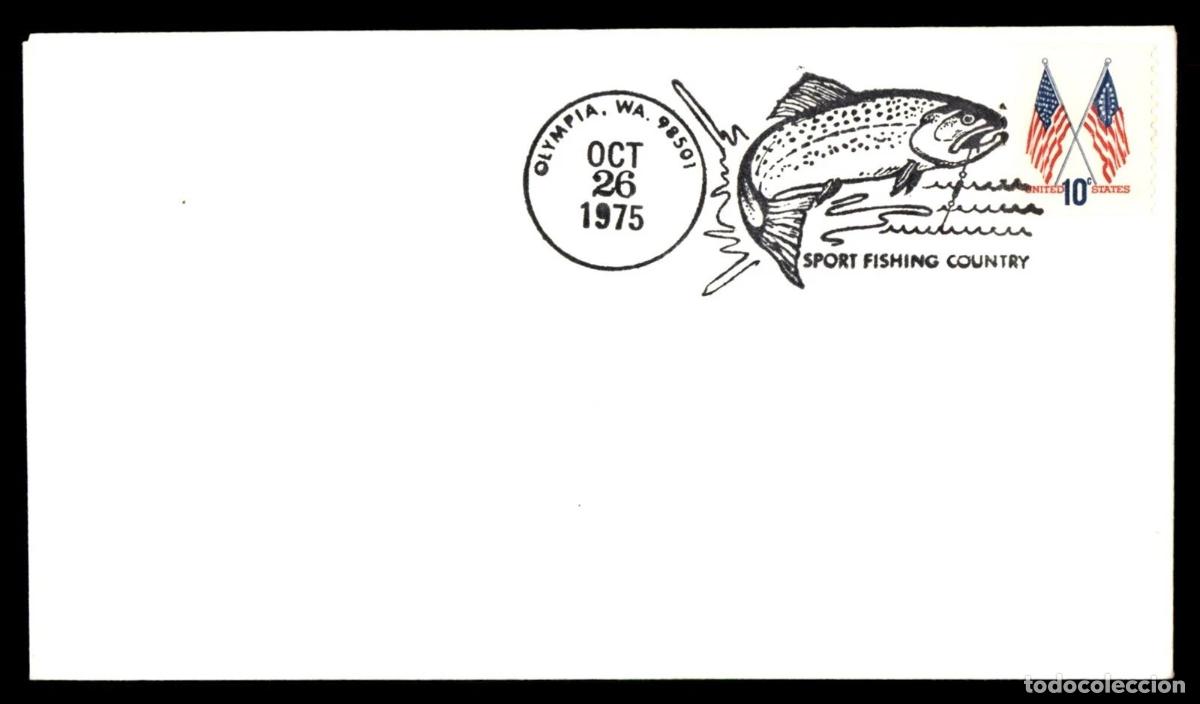 Stamps: ESTADOS UNIDOS USA OLYMPIA SPORT FISHING COUNTRY PESCA PEZ FISH