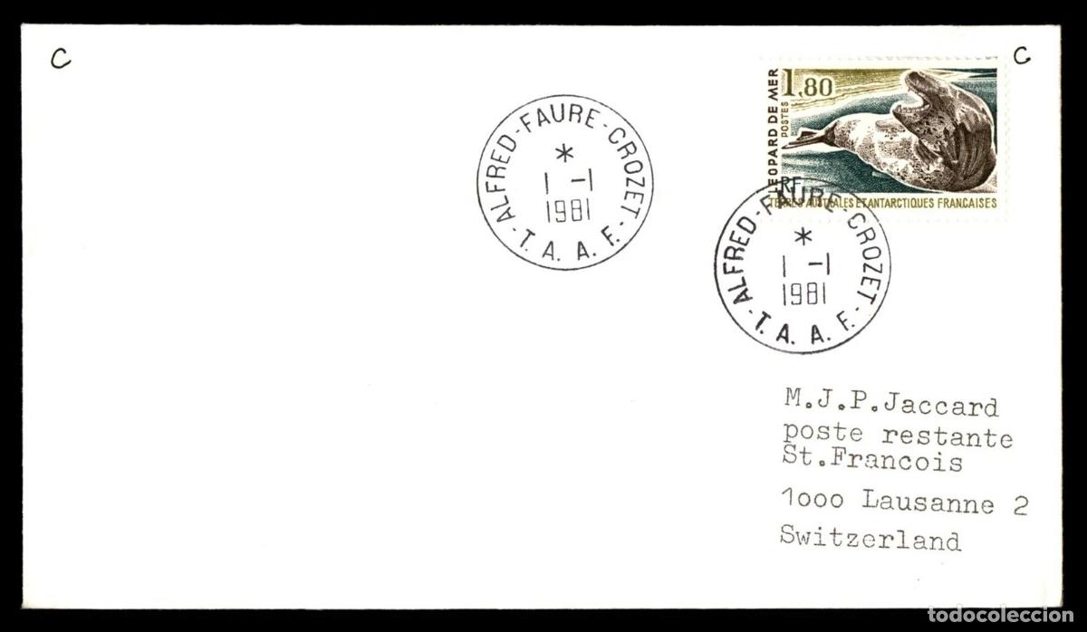 Sellos: ANTARTIDA ANTARCTIC TAAF ALFRED FAURE LEOPARD DE MER MAMIFERO