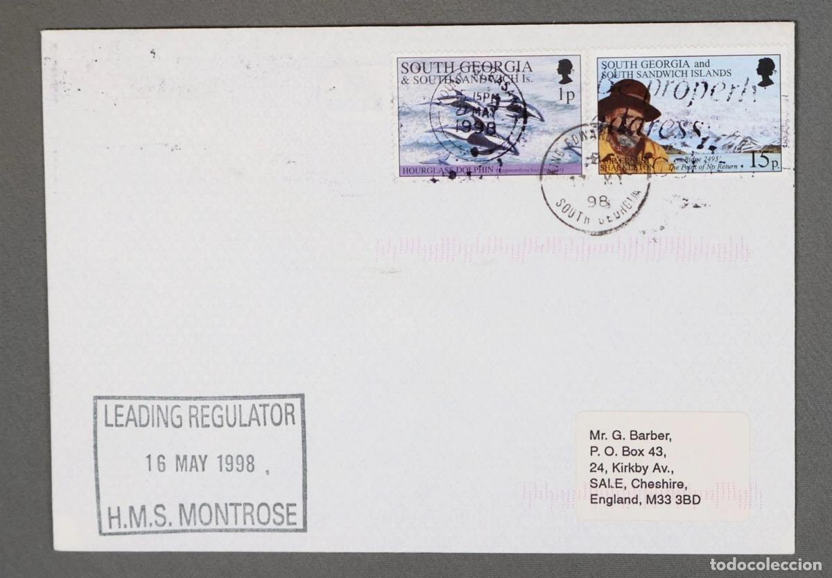 Stamps: ANTARTIDA ANTARCTIC SOUTH HMS MONTROSE SELLO FAUNA SHACKLETON
