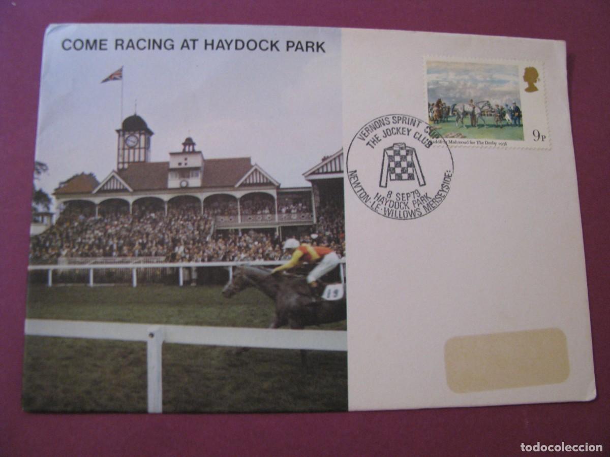 Sellos: SOBRE PRIMER DIA HAYDOCK PARK 1979 - VERNONS SPRINT CUP JOCKEY CLUB