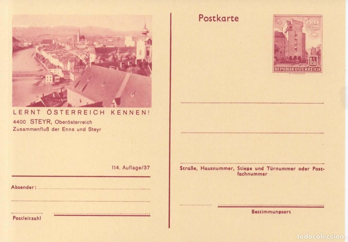 Sellos: AUSTRIA ENTERO POSTAL STEYR