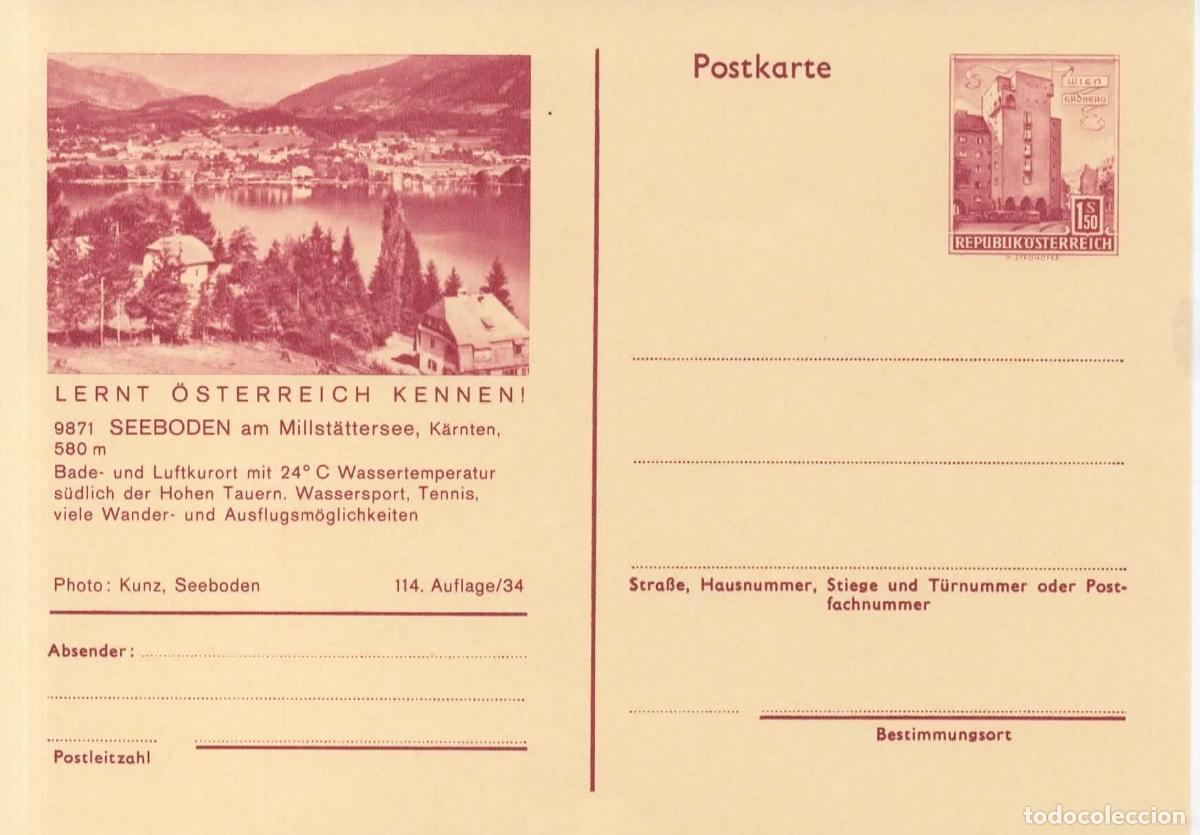Sellos: AUSTRIA ENTERO POSTAL SEEBODEN AM MILLSTATTERSEE BALNEARIO