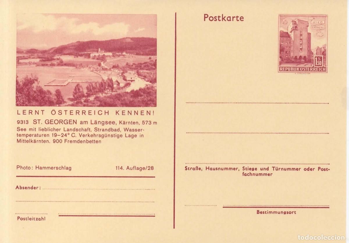 Sellos: AUSTRIA ENTERO POSTAL ST GEORGEN AM LANGSEE