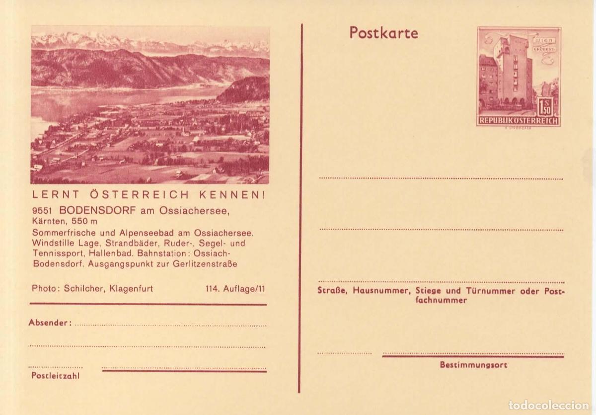 Sellos: AUSTRIA ENTERO POSTAL BODENSDORF TENNIS GOLF SAUNA ROWING