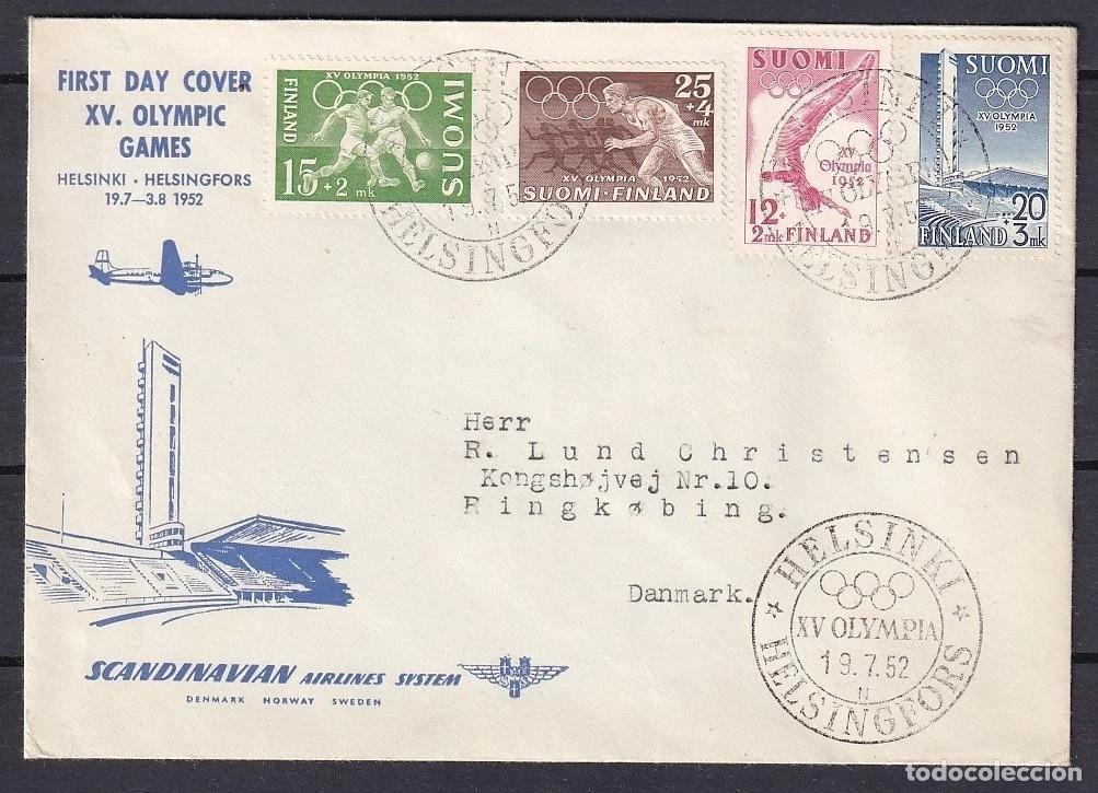Sellos: FINLANDIA CC MAT JUEGOS OLIMPICOS 1948 OLYMPIC GAMES HELSINKI