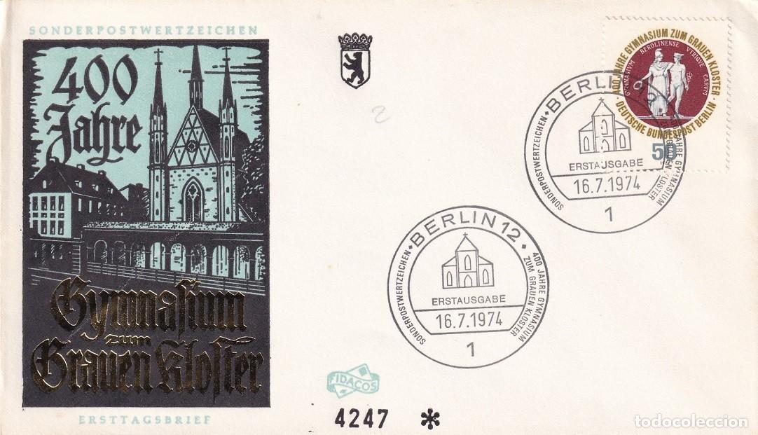 Stamps: Alemania Berl&iacute;n 1974 / 400 Aniversario del Instituto Grauen Kloster - 400 Jahre Gymnasium zum Grau..