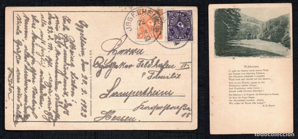 Sellos: ALEMANIA REP. WEIMAR.1923. ENTERO POSTAL JGGELHEIM ( B&ouml;hl-Iggelheim ).