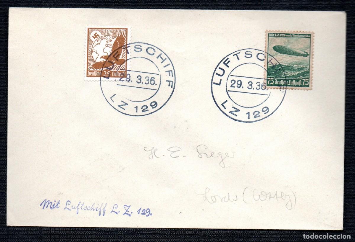 Sellos: ALEMANIA TERCER REICH. 1936 . Luftschiff Zeppelin LZ 129