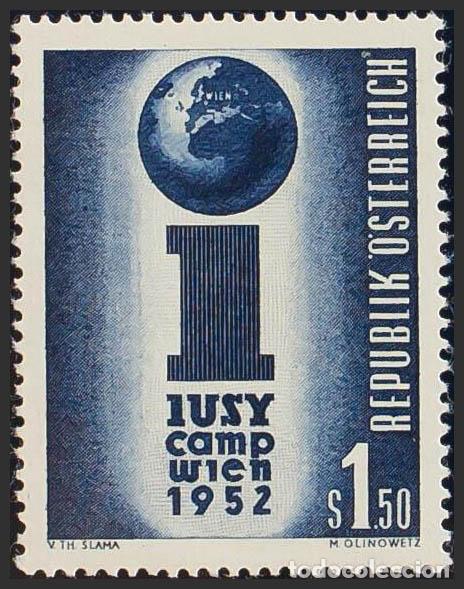 Francobolli: Austria. ** MNH Yvert 814. 1952. 1&acute;50 s azul negro. MAGNIFICO. Yvert 2013: 10 Euros