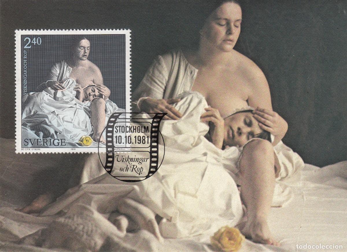 Sellos: M&Aacute;XIMA DE SUECIA - PINTURA -----GRABADOR SLANIA -----