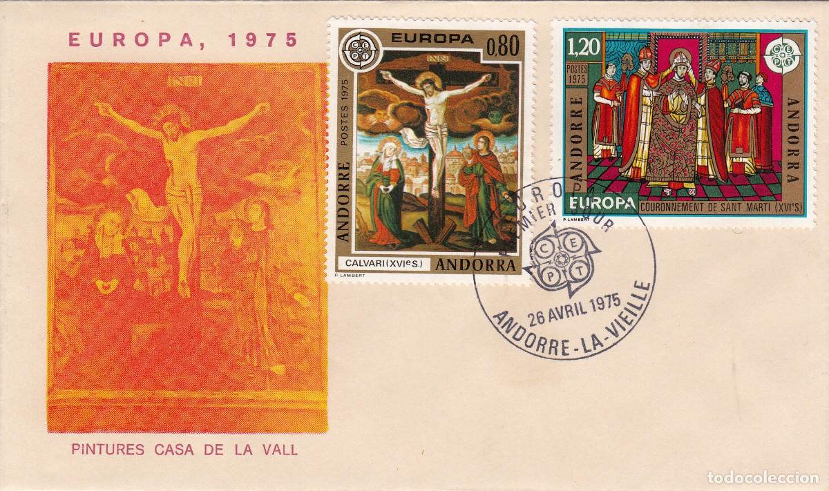 Sellos: EUROPA 1975 - MATASELLOS Y SELLOS DE ANDORRA ESPA&Ntilde;OLA - SOLICITE LOS SOBRES QUE LE FALTEN
