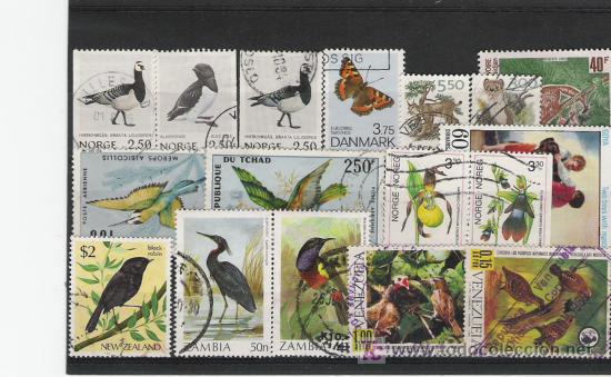 Briefmarken: TEMA FAUNA   MAGNIFICO LOTE DE SELLOS LOS DE LA FOTO