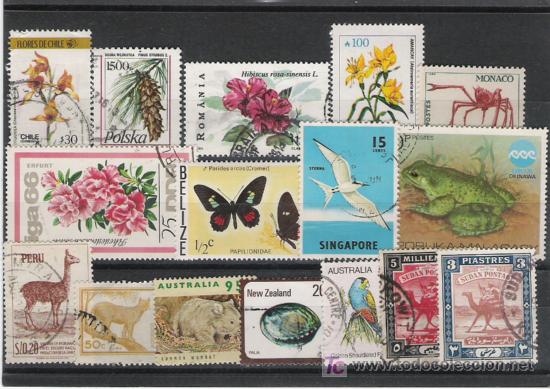 Briefmarken: LOTE DE FAUNA Y FLORA