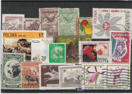 Briefmarken: FAUNA Y FLORA BONITO LOTE DE SELLOS
