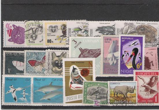 Stamps: PRECIOSO LOTE DE FAUNA