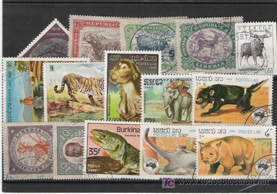 Stamps: PRECIOSO LOTE DE FAUNA LOS DE LA FOTO