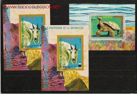Briefmarken: BONITO LOTE DE HOJAS BLOQUE DENTADAS Y SIN DENTAR DE FAUNA LAS DE LA FOTO