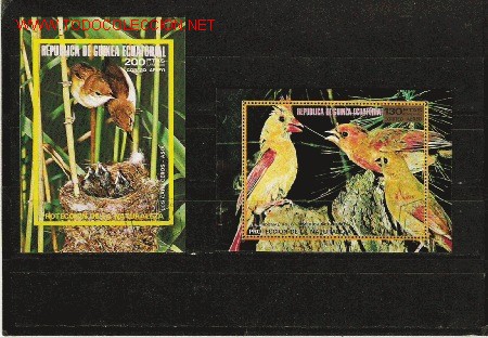 Selos: BONITO LOTE DE HOJAS BLOQUE DENTADAS Y SIN DENTAR DE FAUNA LAS DE LA FOTO