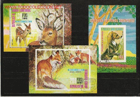 Briefmarken: BONITO LOTE DE HOJAS BLOQUE DENTADAS Y SIN DENTAR DE FAUNA LAS DE LA FOTO
