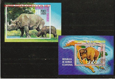 Briefmarken: BONITO LOTE DE HOJAS BLOQUE DENTADAS Y SIN DENTAR DE FAUNA LAS DE LA FOTO