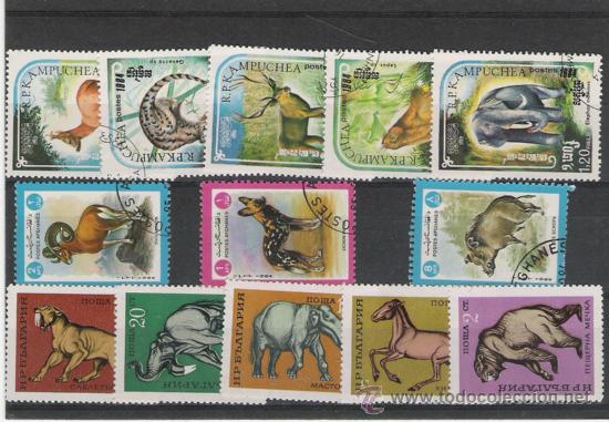 Sellos: LOTE DE SERIES DE FAUNA