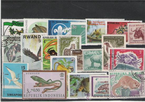 Briefmarken: TEMA FAUNA BONITO LOTE DE SELLOS