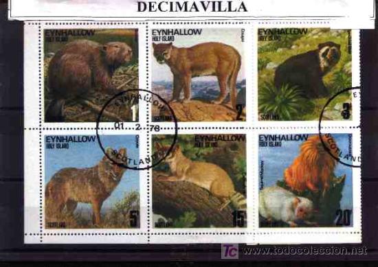 Sellos: FAUNA, EYNHALLOW, DIVERSOS, L176, SERIE USADA Y COMPLETA - Foto 1