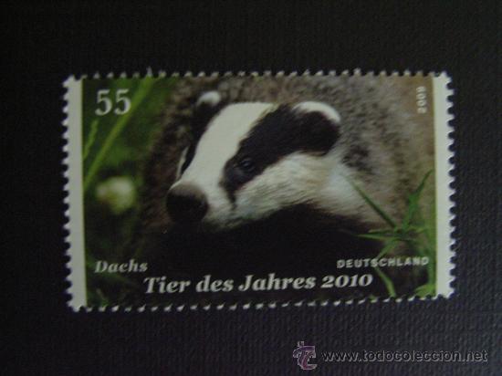 Briefmarken: ALEMANIA FED. N&ordm; YVERT  2590*** A&Ntilde;O 2009. FAUNA. TEJON
