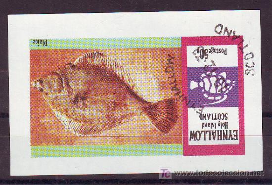 Briefmarken: 1 MINI HOJITA BLOQUE.FAUNA.PECES.