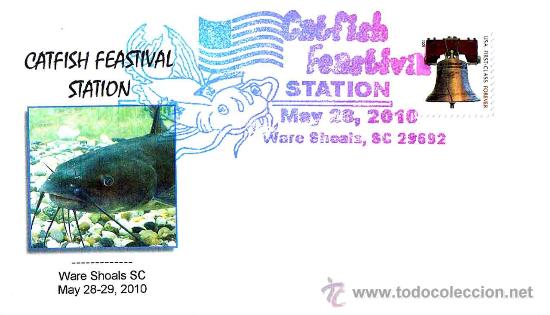 Sellos: FESTIVAL DEL PEZ GATO. Ware Shoals 2010 - Foto 1