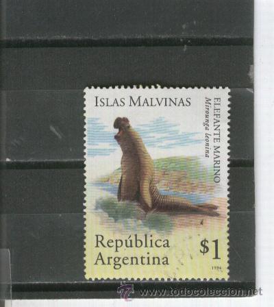 Sellos: ARGENTIA. SELLOS. FAUNA. MARINA.ISLAS MALVINAS. ELEFANTE MARINO.