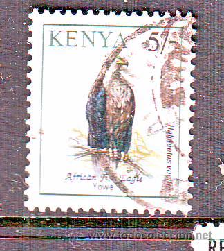 Sellos: KENYA.FAUNA.AVES.