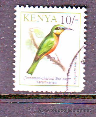 Sellos: KENYA.FAUNA.AVES.