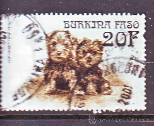 Sellos: BURKINA FASO.FAUNA.ANIMALES.PERROS.