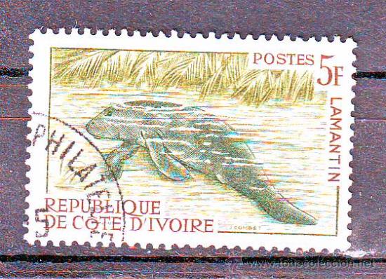 Sellos: COTE D IVOIRE.FAUNA.ANIMALES DE AGUA.
