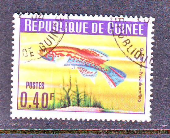 Stamps: GUINEA.FAUNA.PECES.