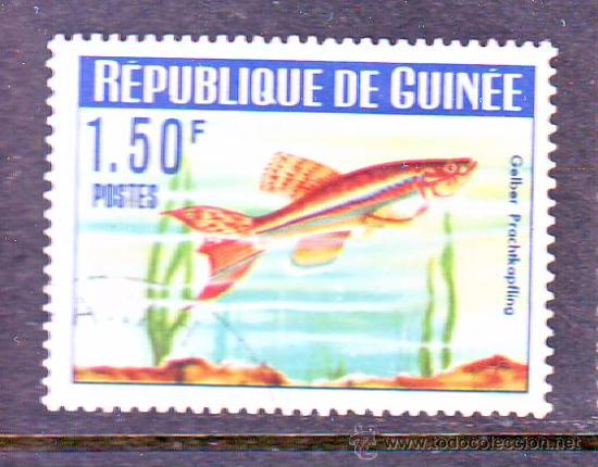 Stamps: GUINEA.FAUNA.PECES.