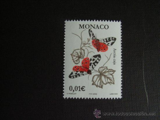 Sellos: MONACO. MARIPOSA ARCTIA CAJA - Foto 1