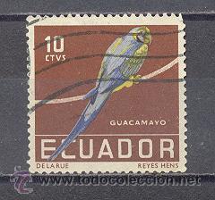 Sellos: ECUADOR, GUACAMAYO, USADO - Foto 1