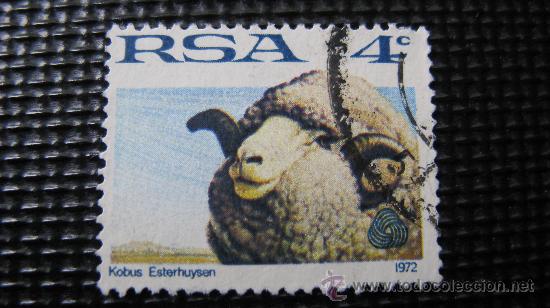 Briefmarken: 1972 sudafrica,industria lanar, propaganda en favor del cordero, yvert 335,
