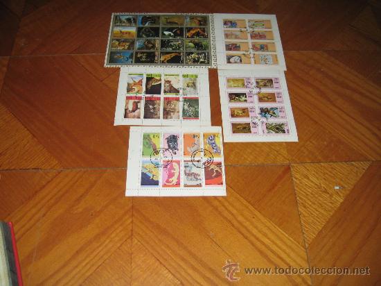 Selos: 5 hojitas, tema animales varios.