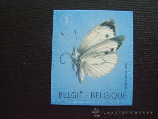 Timbres: BELGICA  N&ordm; YVERT 4234*** A&Ntilde;O 2012.  MARIPOSA PIERIS BRASSICAE