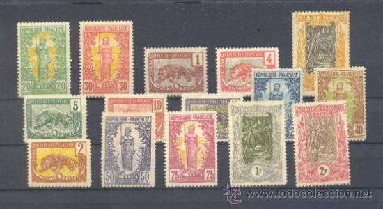 Sellos: CONGO FRANCES. YVERT 27/41 * - Foto 1